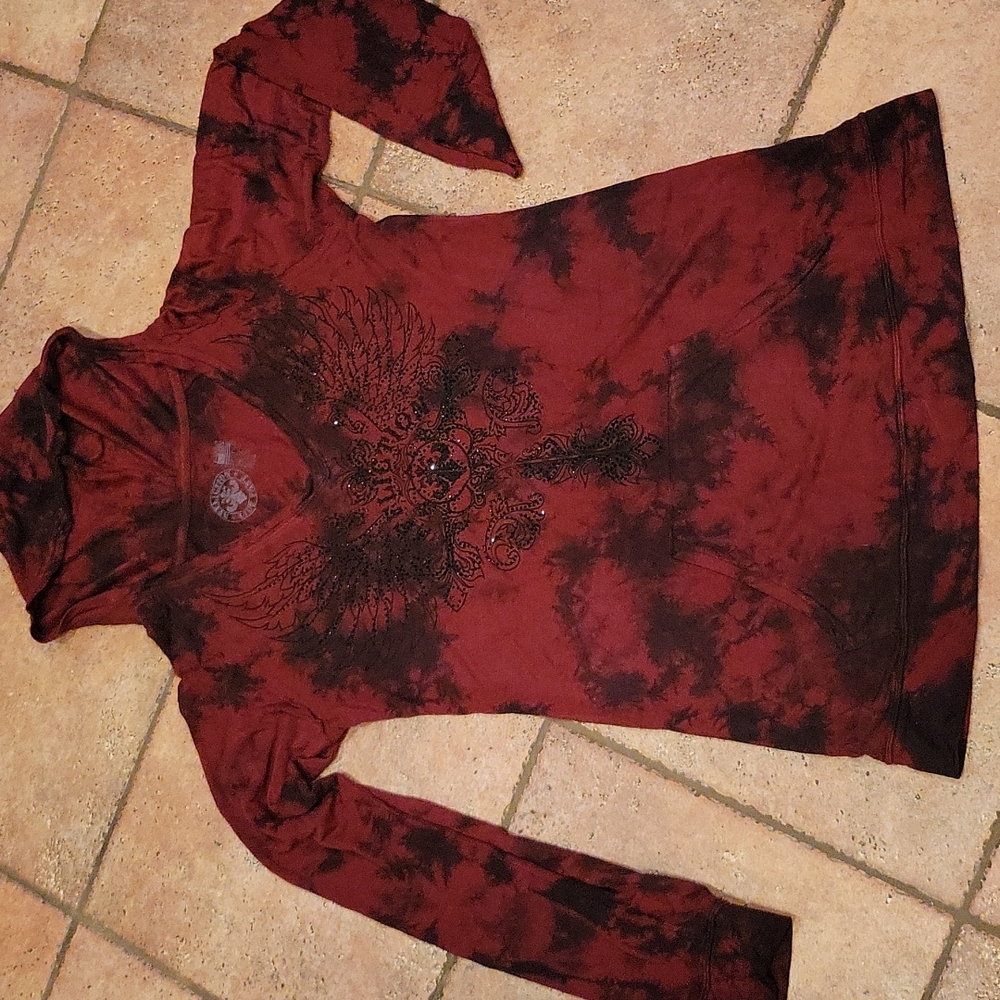 affliction tunic hoodie